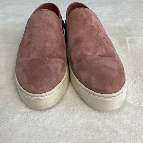 VINCE GARVEY SUEDE SLIP ON SNEAKERS WITH LEATHER FOLD DOWN BACK - Picture 4 of 12